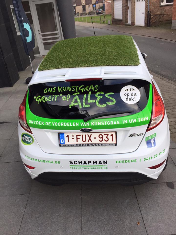 Quicksign carwrapping kunstgras