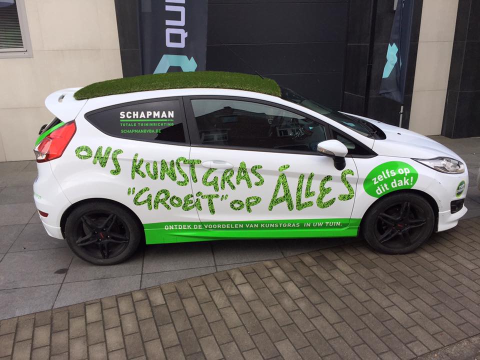 Quicksign carwrapping kunstgras
