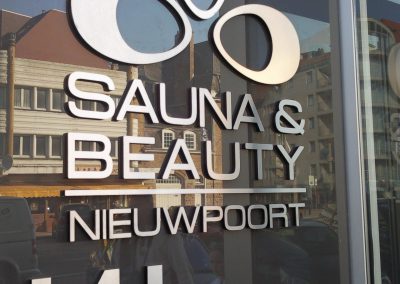 3D letters sauna en beauty